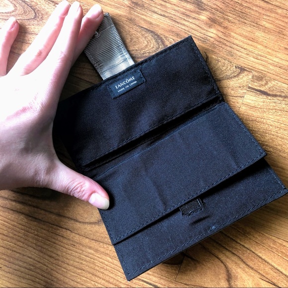 Lancome Silver Makeup / Cosmetics Bag w/ Mirrored Insert - Picture 7 of 7